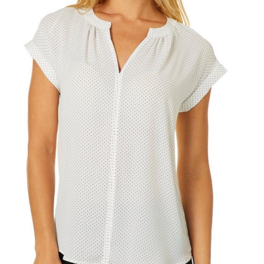 Philosophy business polka dot blouse